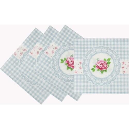 20pcs/lot Color Printing Disposable Napkins Western Restaurant Coffee Shop Printing Series Wedding Banquet Birthday Party Napkin