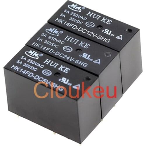 Relay HK14FD-DC5V DC12V DC24V-SHG 5A 8pin