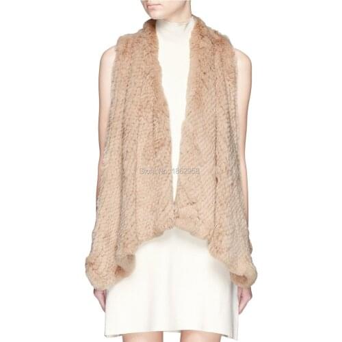 SJ021 Tongxiang Factory Rex Rabbit Fur Vest Soft Top Quality Wholesale and Retail Gilet Waistcoats