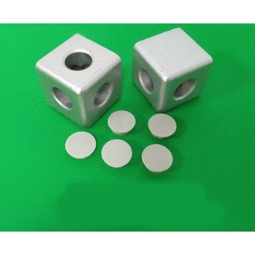 Standard profile fittings two-way connector 2020/3030/4040/4545 three-dimensional angular combination box connection with cover