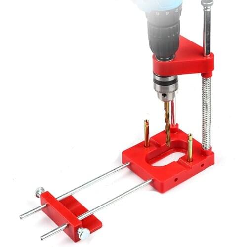 Woodworking Drill Location Drill Bit Guide Dowel Jig Labor Saving Alloy Steel Guid Locator Guide Tool For Home Machine Wood