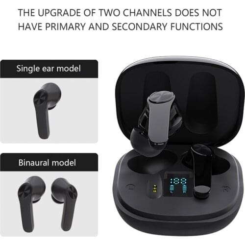100pcs XT18 TWS Bluetooth Earphone With Mic Bass Audio Sound Positioning Wireless Bluetooth 5.0 Intelligent Touch Control tws