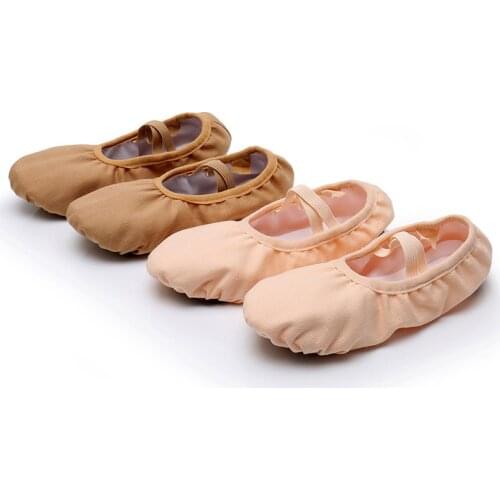 USHINE New professional full rubber band shoelace training body-shaping Yoga slippers shoes ballet dance shoes kids girls woman