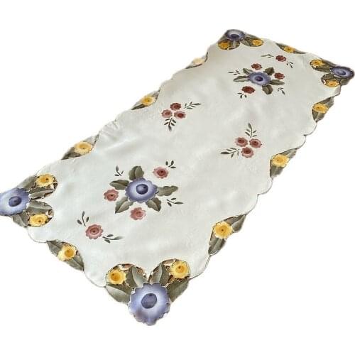 Vintage Pastoral lace embroidery placemat cup coaster mug kitchen Christmas table place mat cloth wedding doily pad Accessory