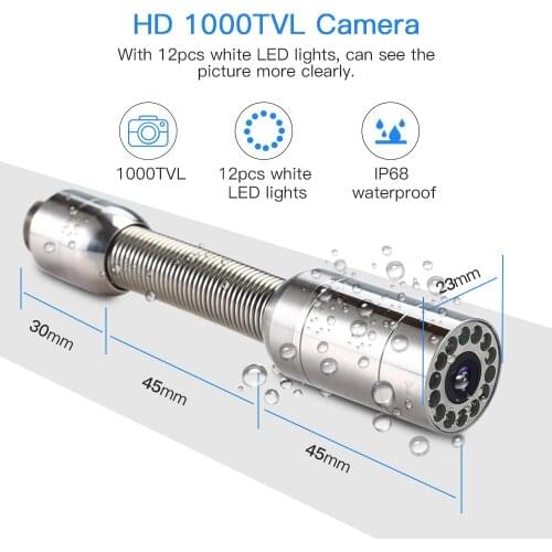 Eyoyo 9600A pipe sewer inspection camera for Sewer 23mm Waterproof Video Camera Drain Head Camera Repair Replacement Single cam