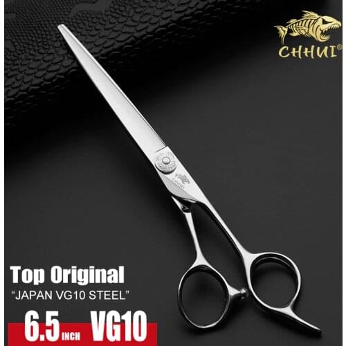 Japan Vg10 Steel Hairdressing Scissors Professional 6.5 Inch Barber Shears Tool Hair Cutting Scissors Pet Dog Grooming Scissors