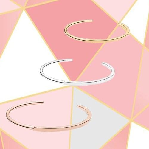 2021 Fall New S925 Sterling Silver Rose Gold Signature ID Bracelet, Ladies Fashion Jewelry, Romantic Gift for Girlfriend