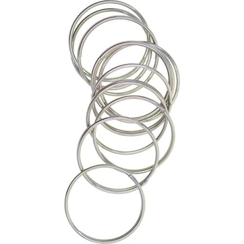 100Pcs Iron Split Key Rings Keyrings Keys Chains Charms Clasp DIY Craft 20mm