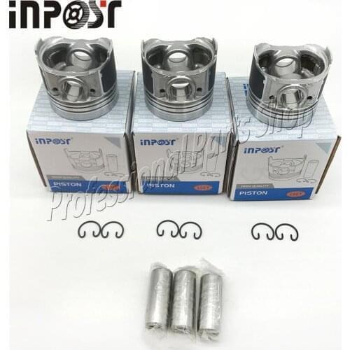 3 set New Piston Set 8-97034-574-0 STD For ISUZU 3LB1 Engine
