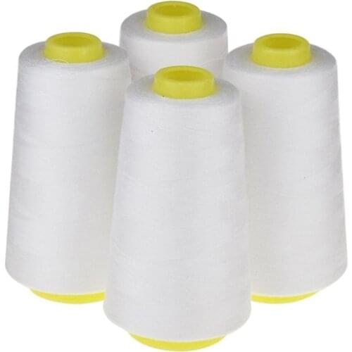 4 Cones (3000 yards each) Sewing Threads Polyester Threads Spool of Threads (402#) for Sewing Machine and Hand