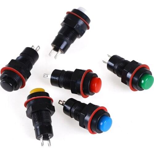 5Pcs/lot New Self-reset Push Button Switch 10mm Self Return Momentary Push Button Switch