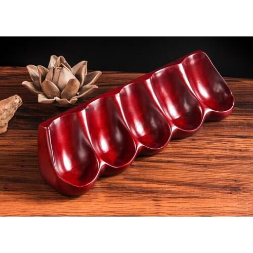 New 1pcs Wood Pipe Stand Smoking Pipe Accessories 5 Pipe Rack Romanesque Style Safer and More Practical Tobacco