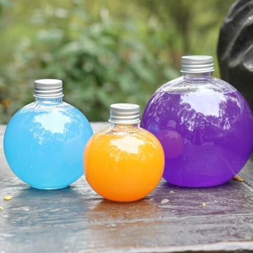 150ml 6 Pcs Plastic Bulb Filled Drinkware Drinks Cup Cute Fashion Bulb Shape Milk Juice Light Bulb Water Bottle Portable Kettle