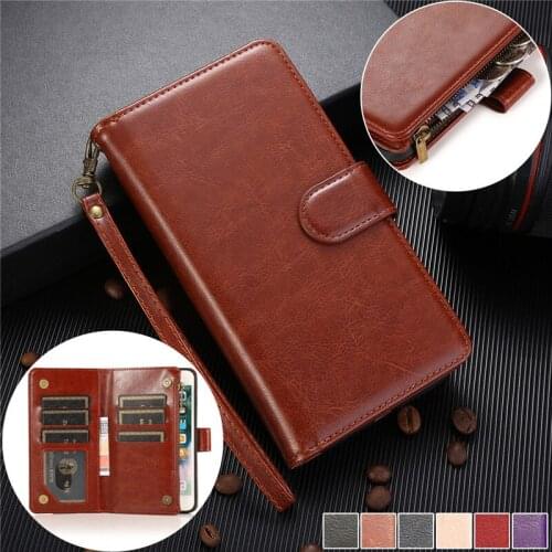 Zipper Purse Leather Case For iPhone 8 7 6 6S Plus SE 2020 Wallet Card Cover For iPhone 12 11 Pro XS Max X XR Coque Etui Hoesje