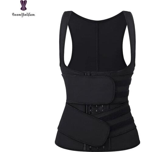 Body Shaper Vest Elastic Sticker Two Straps Belts Front Hooks and Eyes Corset Sport Fitness Waist Trainer Cincher