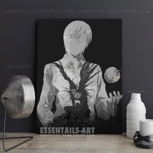 Kira Death Note Anime Light Yagami Poster Canvas Wall Art Painting Decor Pictures Bedroom Living Room Home Decoration Prints