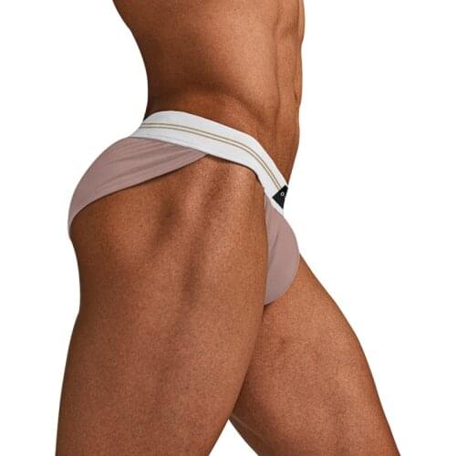 Modal Mans Underwear Sexy Lingerie Briefs Men Gay Mens Erotic Panties Soft Slip Sissy Man Underpants High Fork Bikini OR6109