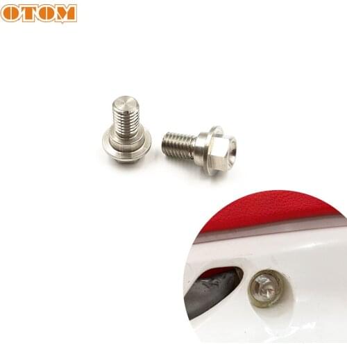 OTOM Motorcycle Rear Fender Seat Bolt Mounting Screw Nut Knob Cover Stainless Steel M8*22*1.25mm For HONDA CRF CRF150 2005-2020