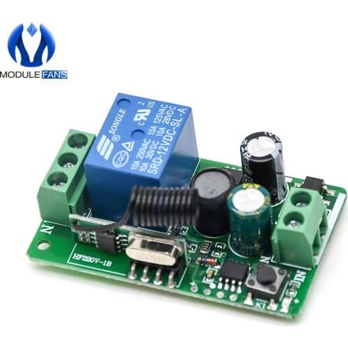 315MHZ 433MHz 315 433 MHZ AC 85- 220V 10A 1 Ch Channel Wireless RF Remote Control Board Transmitter Receiver Relay Switch Module