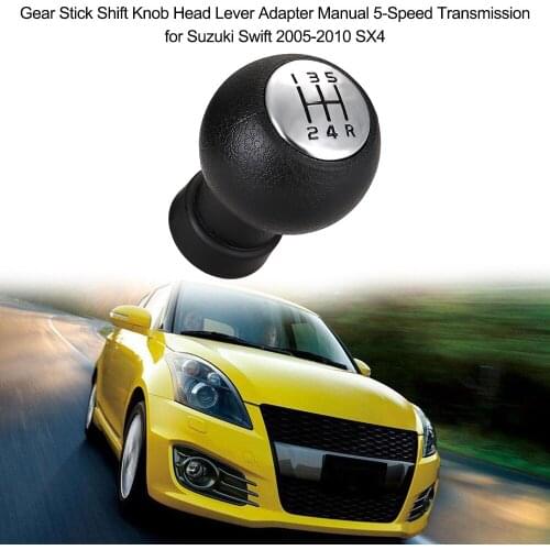 Gear Shift Knob Stick Head Lever Adapter Manual 5 Speed Transmission for Suzuki Swift 2005-2010 SX4
