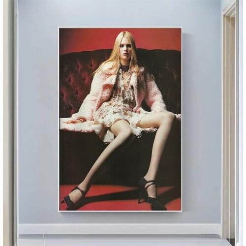 Silk Cloth Wall Poster ELLE Russia Art Home Decoration Gift