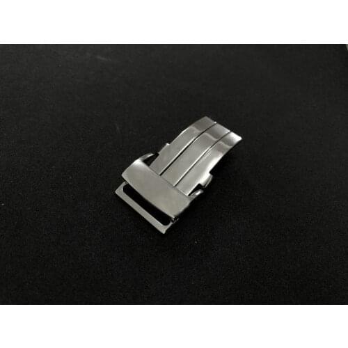 20mm folding buckle suitable for Breitling buckle avenger series stainless steel waterproof belt logo Silver buckle