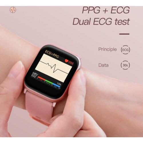 2021 New V6F Body Temperature Smart Bracelet ECG+PPG ECG, Heart Rate And Blood Pressure Multifunctional Exercise 30
