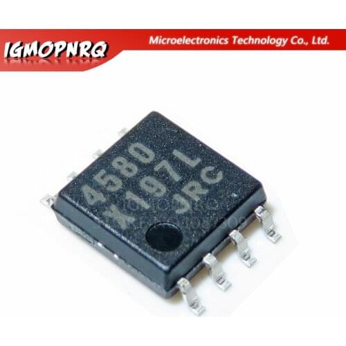 10pcs NJM4580M SOP8 NJM4580 SOP 4580M SMD SOP8