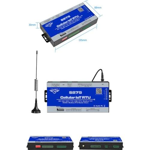 4G/2G Wireless Remote Monitoring Multi-Function RTU DTU Controller Multi-Channel Io Industrial Internet of Things Gateway