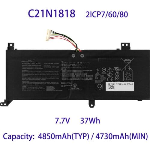 Original quality C21N1818 0B200-02760000 Battery For 14 X412 X412DA X412F X412FA X412FJ