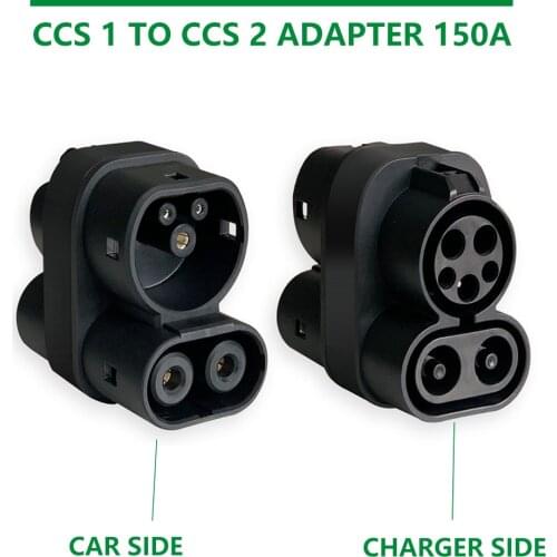 DC1000V 150A CCS1 To CCS2 Plug Car Charging Adapter EV Charger Connector