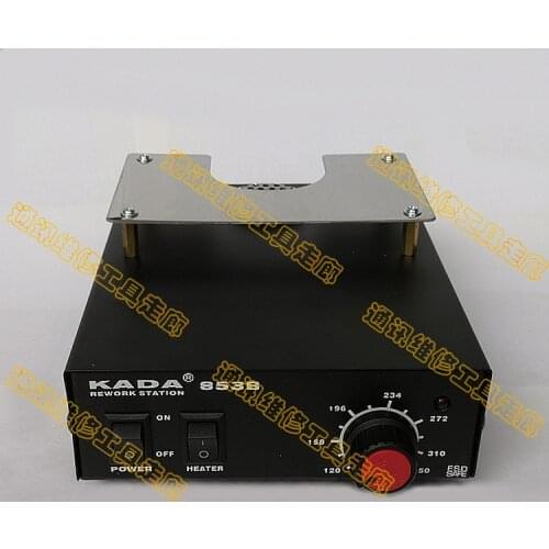 KADA 853 853B 220V / 110V 540W preheating station for BGA PCB BGA recycling station preheating / hot air desoldering station