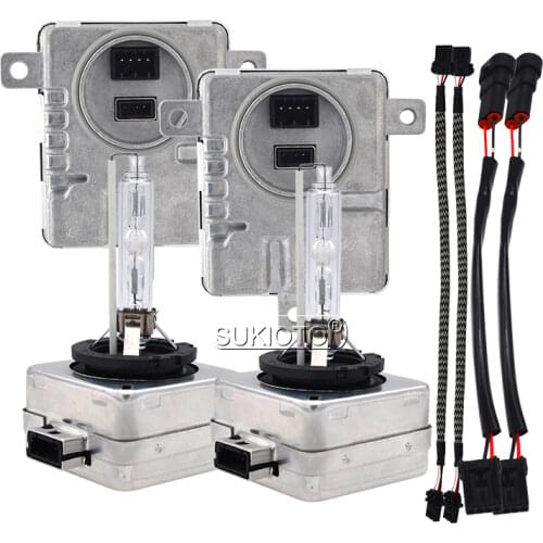 SUKIOTO Car Headlight 55W D3S Xenon HID Kit W003T18471 8K0941597C D1 HID Ballast D1S Xenon Lamp For A3 A4 A5 A6 A7 A8 Q5 Q7 CC