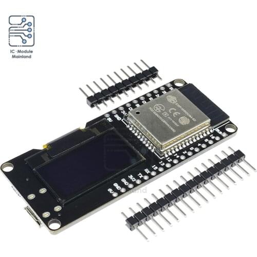 0.96" Inch OLED Display ESP32 ESP-WROOM-32 2.4GHz WiFi Bluetooth Dual Mode Development Board Module for Arduino Wemos