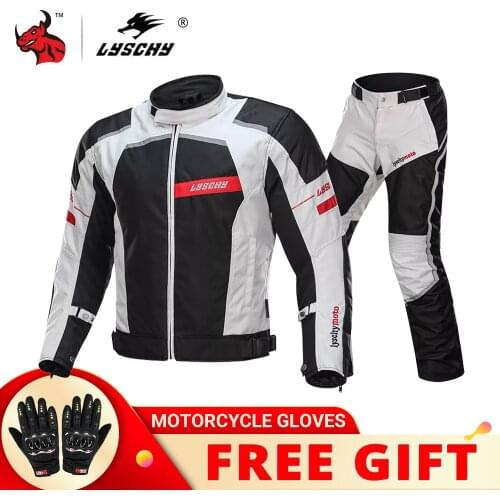 LYSCHY Motorcycle Jacket Waterproof Winter Cold-proof Motocross Jacket Motorbike Windproof Riding Clothing Protective Gear