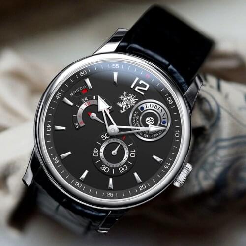 Switzerland LOBINNI Luxury Mens Automatic Watch For Men механические часы Business saat erkek Waterproof Sport Male Wristwatch