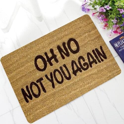 Door Mat Non Slip Rubber Letter Welcome Floor Mat Carpet Letter Door Mat Rubber Non-Slip Entrance Rug Floor Mat Home Decora