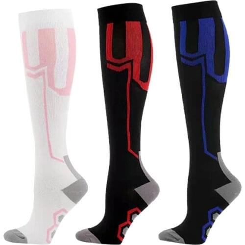 5pcs New Sports Muscle Leg Socks Mens and Womens Compression Socks Multi-color Optional Anti-friction Sports High Socks
