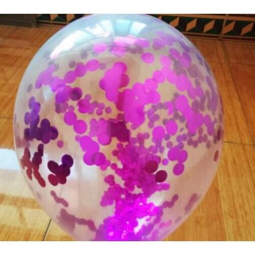 New 12inch Gold Confetti Balloon Giant Clear Birthday Balloons Baby Shower Decoration Birthday Balloon Party Supplies