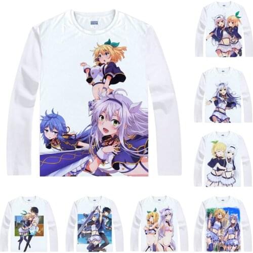 Coolprint Anime Shirt Akashic Records of Bastard Magic Instructor T-Shirts Long Rumia Tingel Sistine Fibel Cosplay Kawaii Shirts