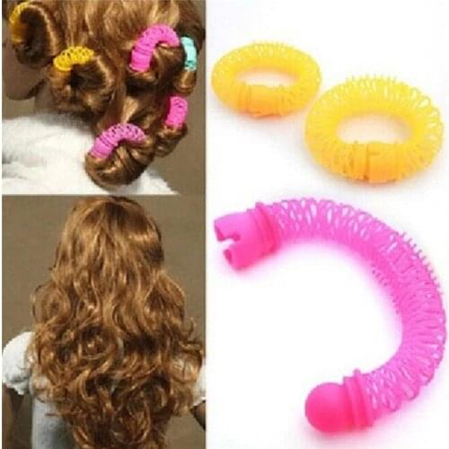 8 Pcs/lot Hairdress Magic Hair Curler Spiral Curls Roller Donuts Curl Hair Styling DIY Tool Hair Accessories