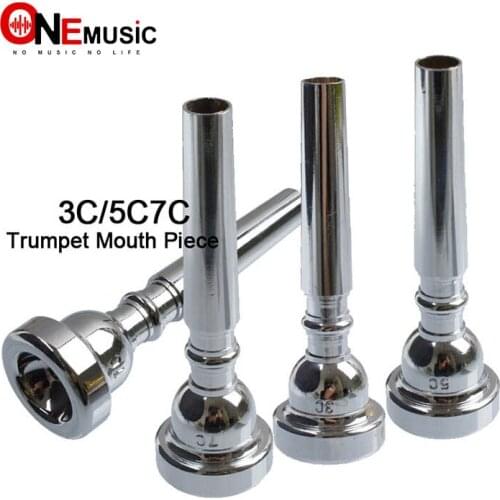 High Quality chrome/Gold Professional Trumpet 3C/5/7C Mouth Piece Mouthpiece