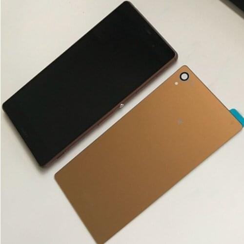 5.2" LCD For SONY Xperia Z3 Display Touch Screen with Frame for SONY Xperia Z3 single plug Display LCD D6653 D6603 back cover