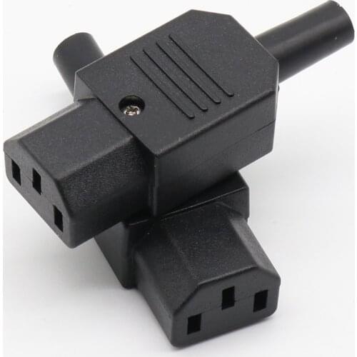 10 pcs 2017New Wholesale Price Black IEC 320 C13 Female Plug Rewirable Power Connector 3pin Socket 10A /250V