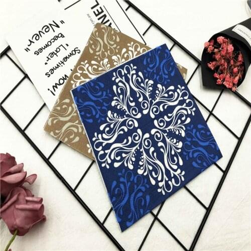 33*33cm 20Pcs/lot European Flower Type Multi-color Printed Napkins Party Restaurant Coffee Shop Face Towel Paper Decoration