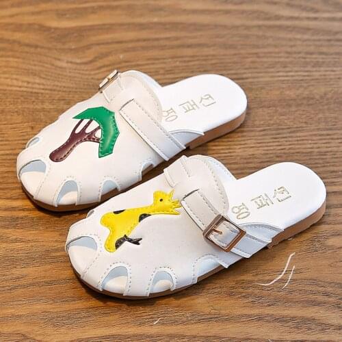 ARLONEET Fashion Children Boys Girls Summer Animal Leather Slipper hollow Breathable Casual Sandals Shoes beach shoe W0529