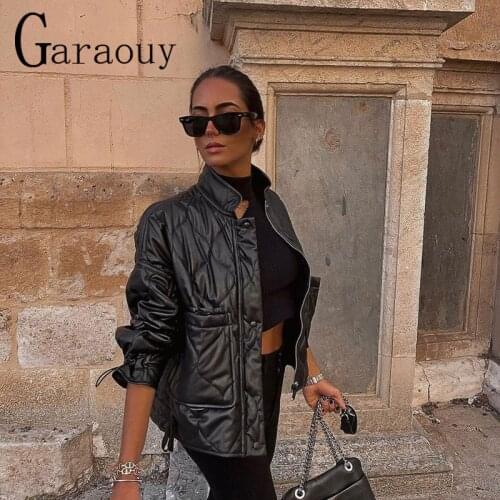 Garaouy Womens Fashion Leather Jackets