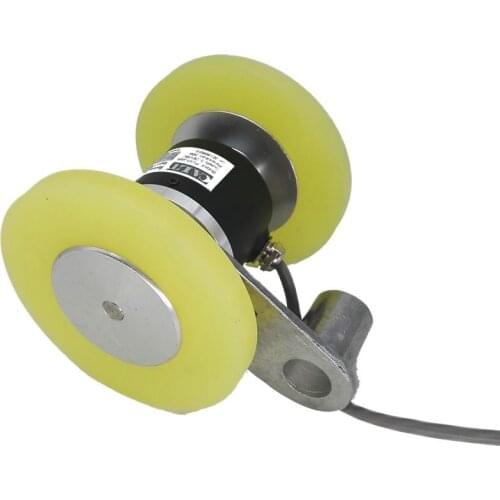 GHW52 500ppr resolution voltage output 5V 12V 24V 200mm perimeter double wheel Incremental Rotary Hollow Shaft Wheel Encoder