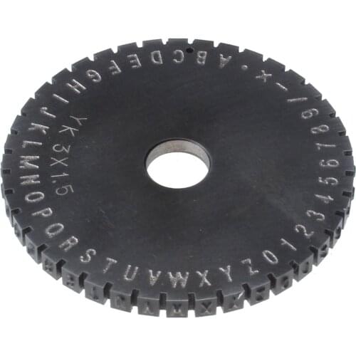Holdwell 6mm Letter Wheel for Semi-Automatic Sheet Embosser Metal Stamping Printer