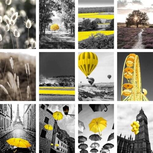 GATYZTORY Frame DIY Painting By Numbers Modern Picture Canvas By Numbers Modern Landscape Handpainted Oil Painting For Home